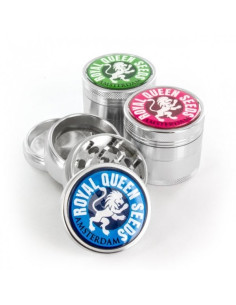 Grinder de aluminio con filtro y logo RQS - 4 piezas -... 2